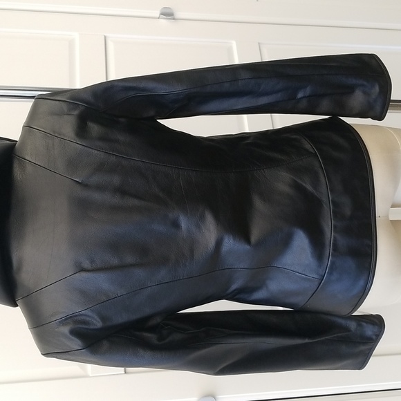 ❤🤎 Maxima by Wilson Genuine Leather Vintage Black Hooded  Jacket - S - Picture 5 of 11